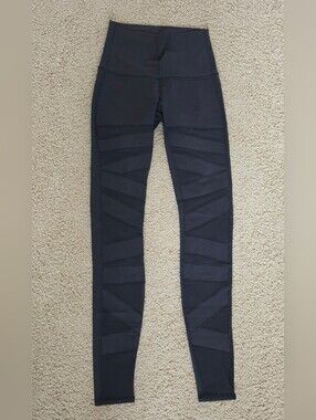 lululemon athletica Black High-Waist Paneled Leggings